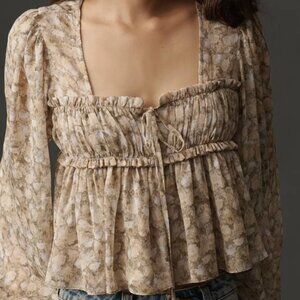 NWT Jacquie the label genevieve blouse Size S
